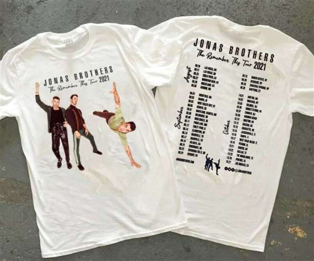 Jonas Brothers The Remember This Tour 2021 T Shirt S-5xl