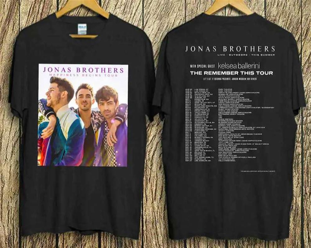 Jonas Brothers Vintage Happines Begins Singnatures T Shirt