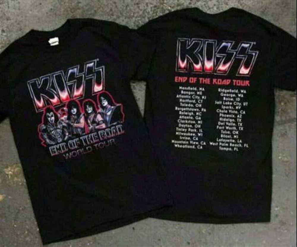 Kiss Band End Of The Road World Tour T-shirt S-5xl