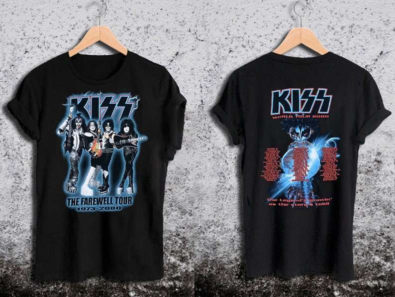 Kiss The Farewell Tour 1973-2000 Vintage T Shirt