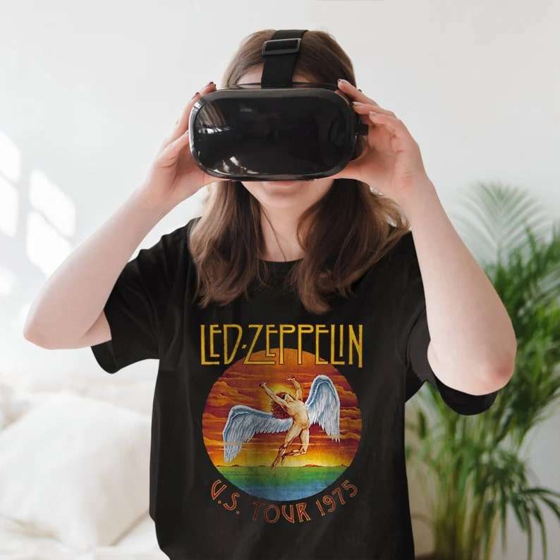 Led Zeppelin Us Tour 1975 Vintage Unisex T-shirt