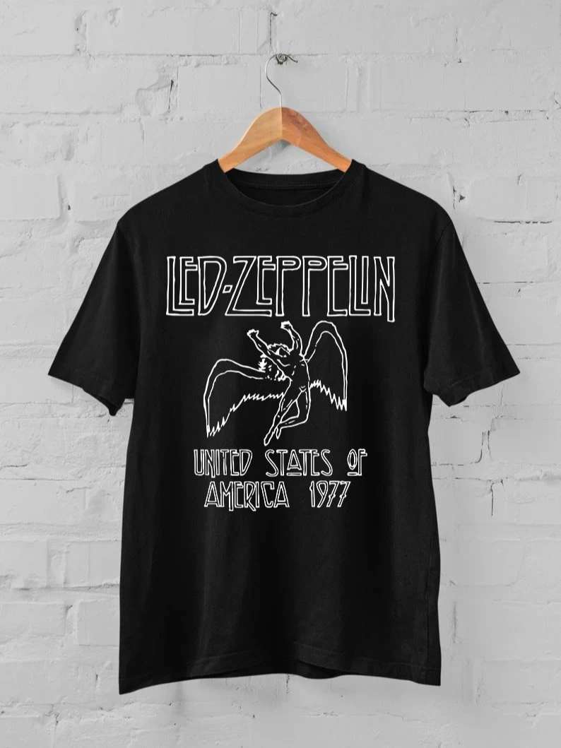 Led Zeppelin Usa 1977 Tour Kelly T-shirt