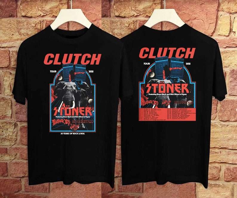 Live Clutch With Stoner 30 Years Rock N Roll Tour T-shirt