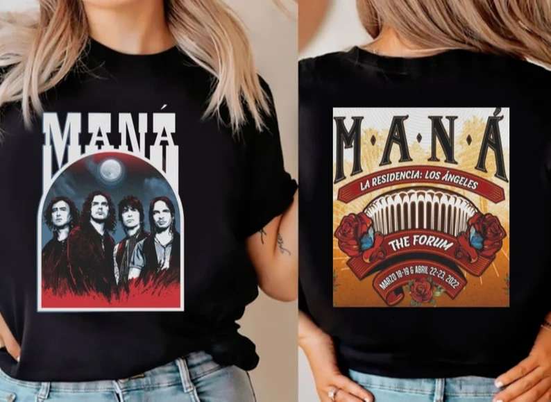 Mana La Residencia 2022 Concert Tour Shirt