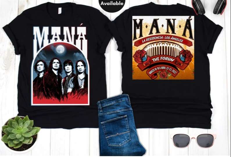 Mana La Residencia 2022 Concert Tour T-shirt