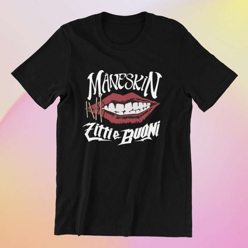 Maneskin Band Black T Shirt