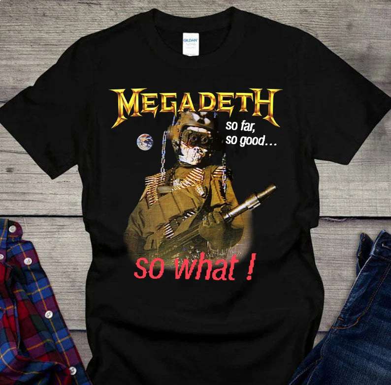 Megadeth So Far So Good So What 1988 T-shirt