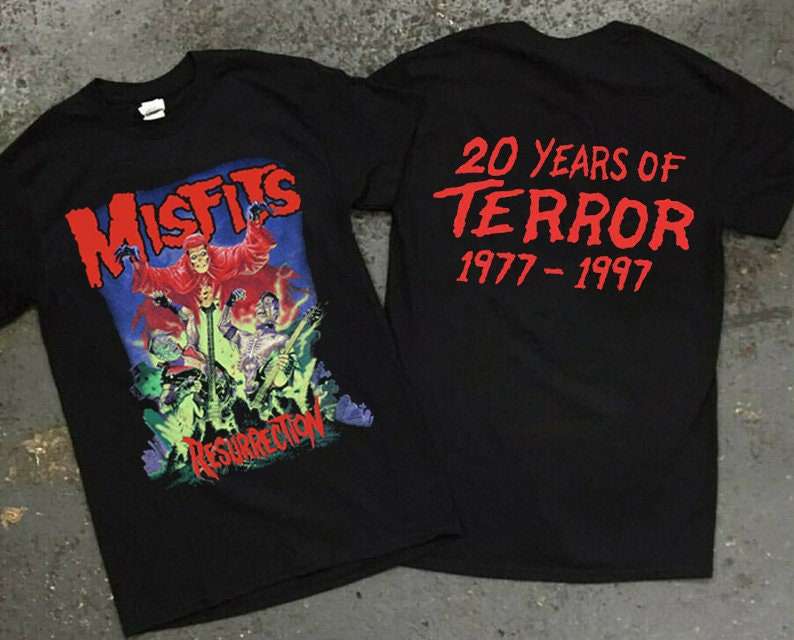 Misfits Resurrection Tour T Shirt 20 Years Of Terror