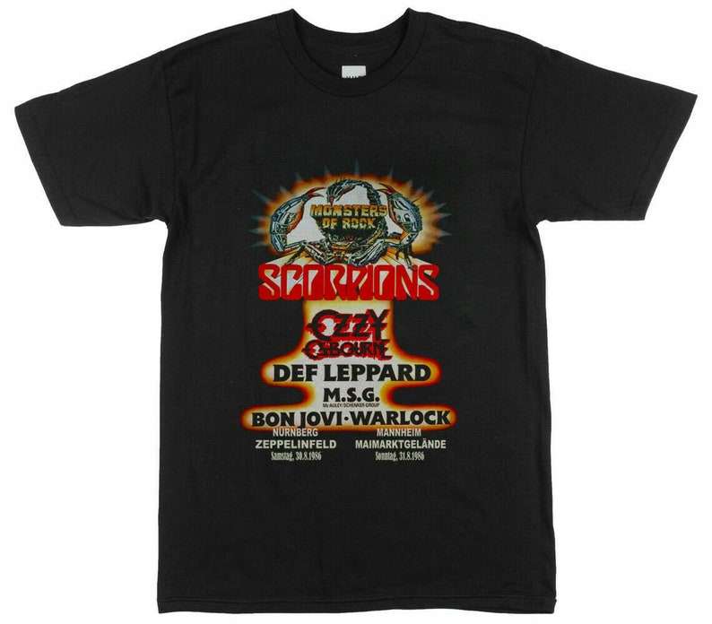 Monsters Of Rock 80s Tour Zeppelinfeld Unisex T Shirt