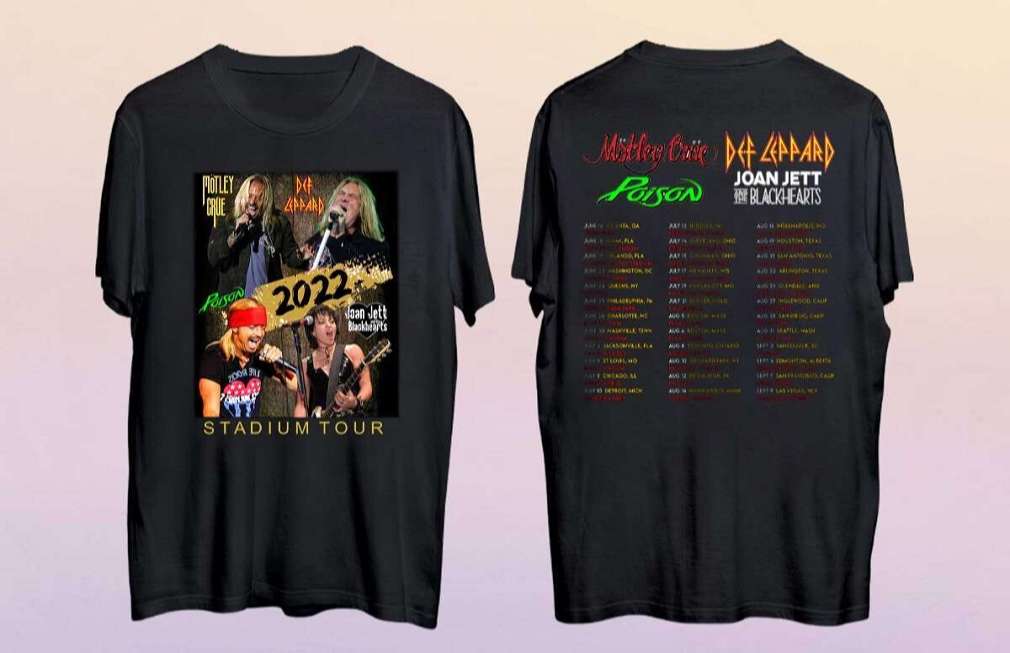 Motley Crue The Stadium Tour 2022 Shirt