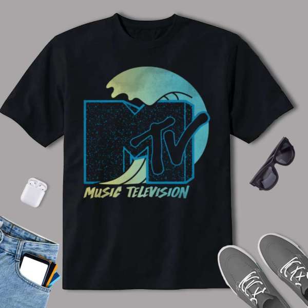 Mtv Surfing Wave Graphic T-shirt