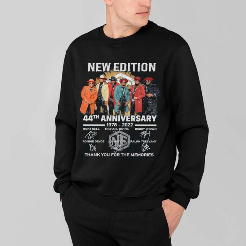 New Edition 44th Anniversary 1978-2022 Thank You For The Memories Signatures Unisex T-shirt