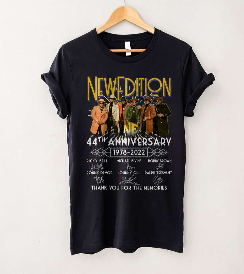 New Edition The Culture Tour 44th Anniversary 2022 T-shirt Merch