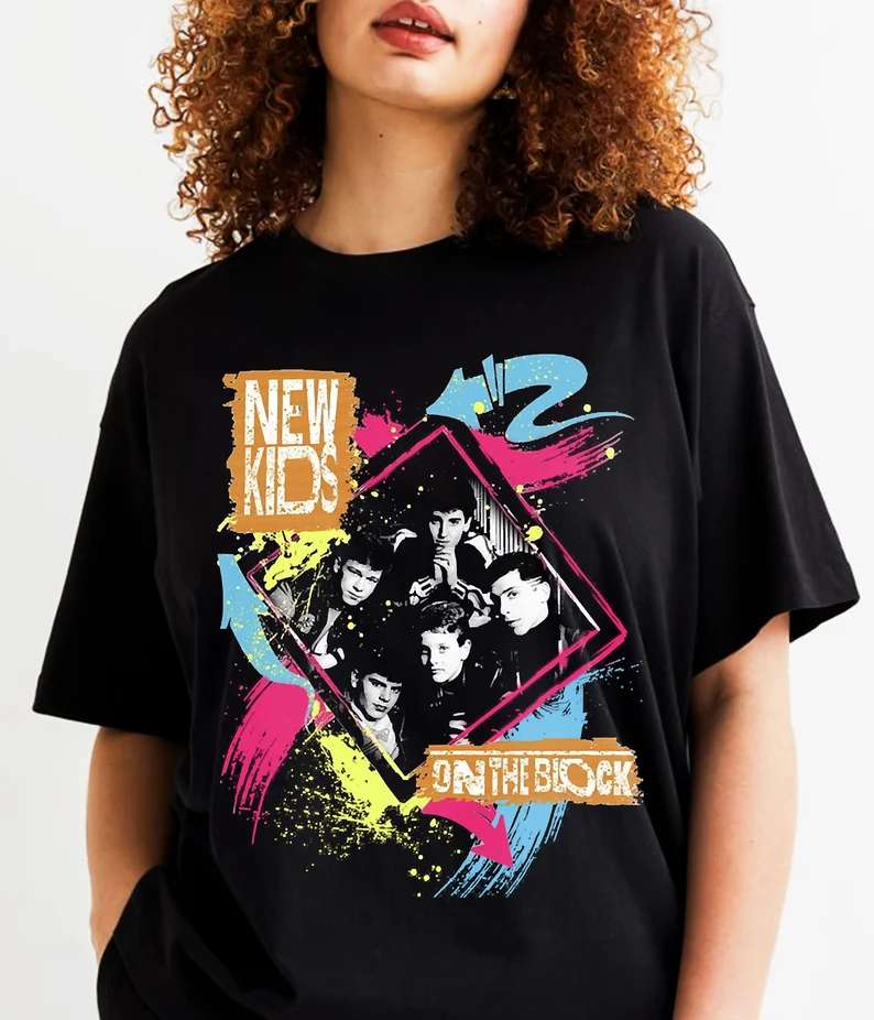 New Kids On The Block 1989 Nkotb Boy Band T-shirt