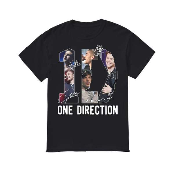 One Direction Signatures T-shirt Merch