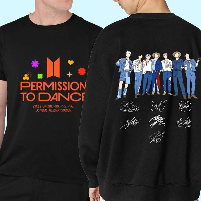 Permission To Dance 2022 Tour Bts T-shirt