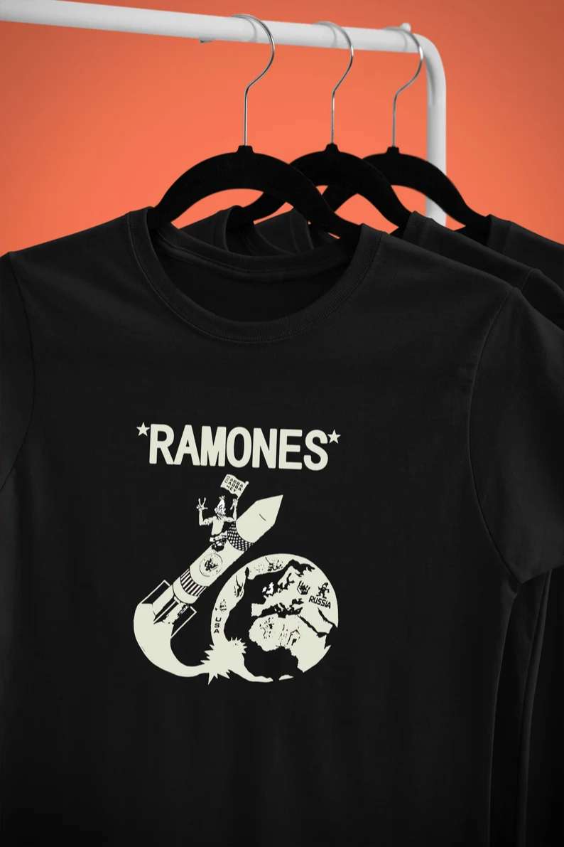 Ramones Rocket To Russia Tour Concert T-shirt