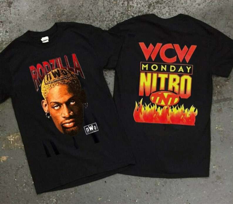 Rodzilla Dennis Rodman Nwo Wcw Monday Nitro T Shirt