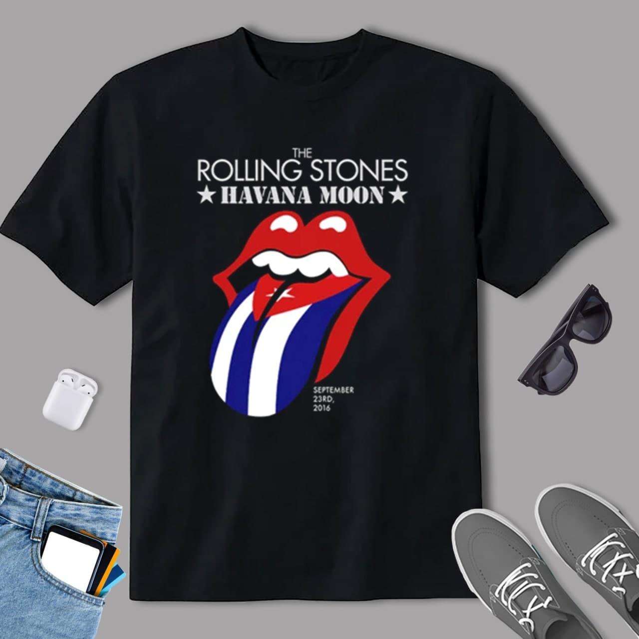 Rolling Stones T Shirt Havana Moon