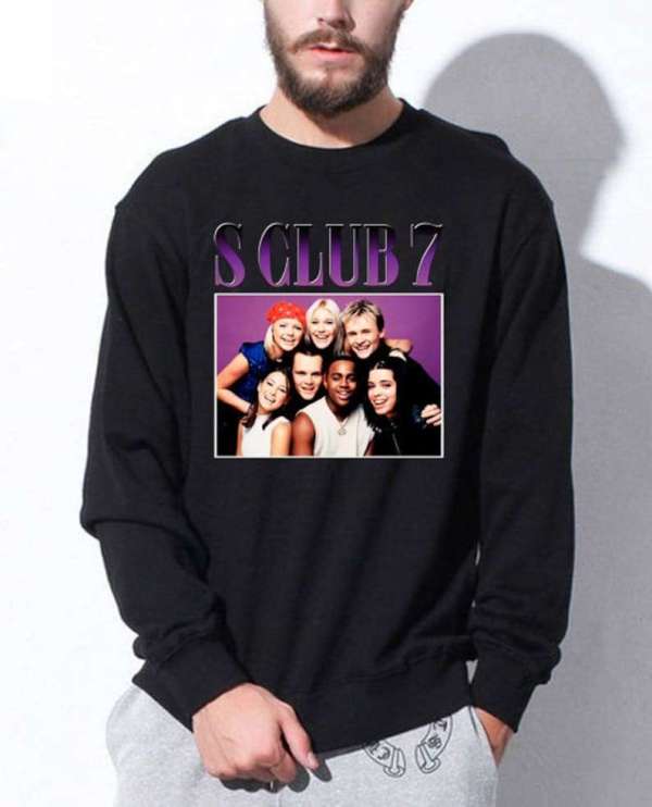 S Club 7 Sweatshirt T-shirt Merch Band Music