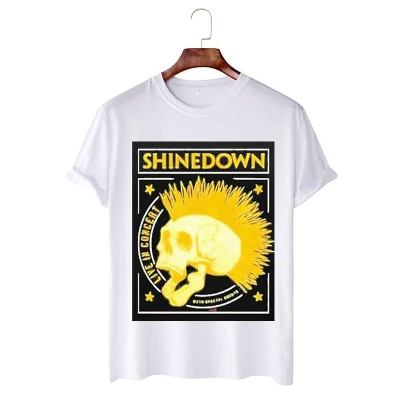 Shinedown The Revolutions Live Tour 2022 White Shirt