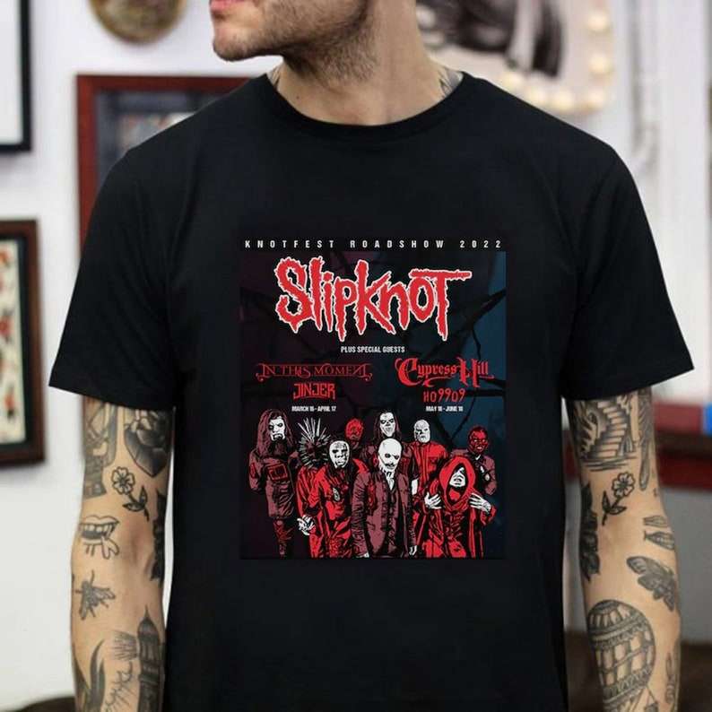 Slipknot Tour 2022 T-shirt Band Music Merch