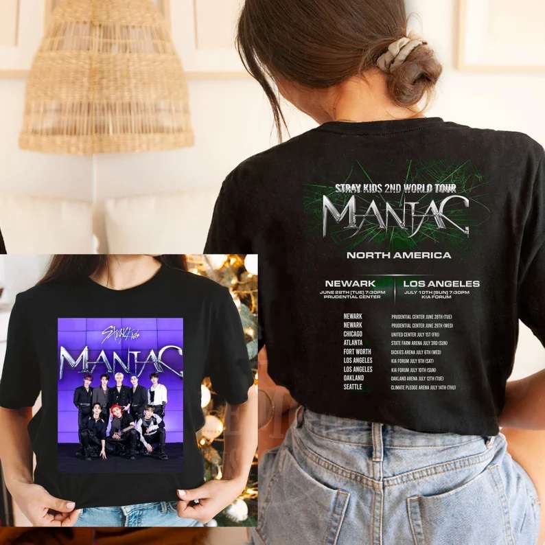 Stray Kids 2nd World Tour Maniac 2022 Classic T-shirt