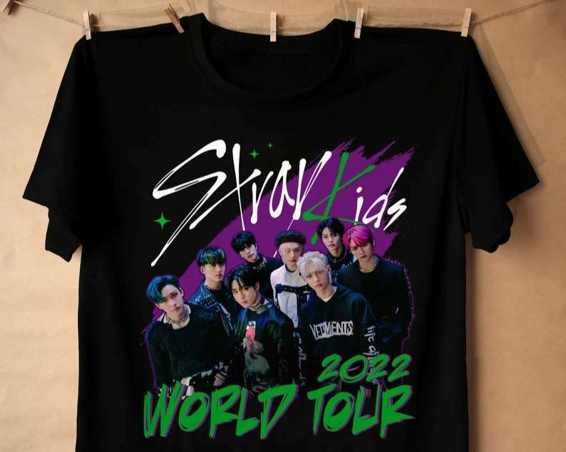 Stray Kids World Tour 2022 T-shirt Band Concert