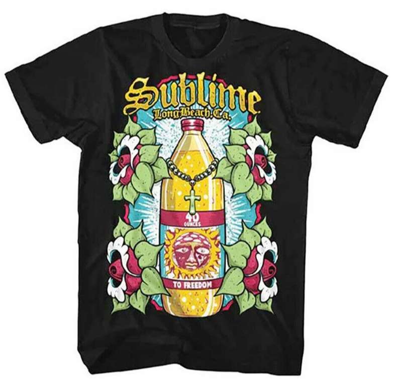 Sublime Rock Band T-shirt 40 Oz Bottle