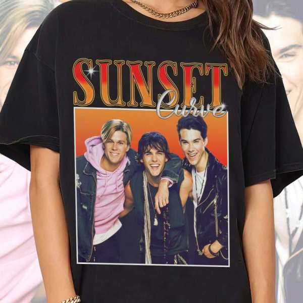 Sunset Curve Band T-shirt Music