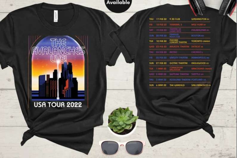 The Avalanches 2022 North American Tour T-shirt Music