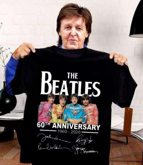 The Beatles 60th Anniversary T-shirt Rock Band