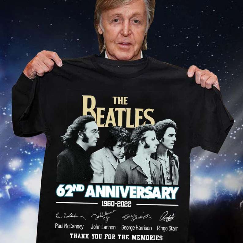 The Beatles 62st Anniversary 1960-2022 T-shirt Music Band