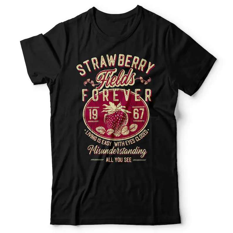 The Beatles Band Strawberry Fields Forever Unisex T Shirt