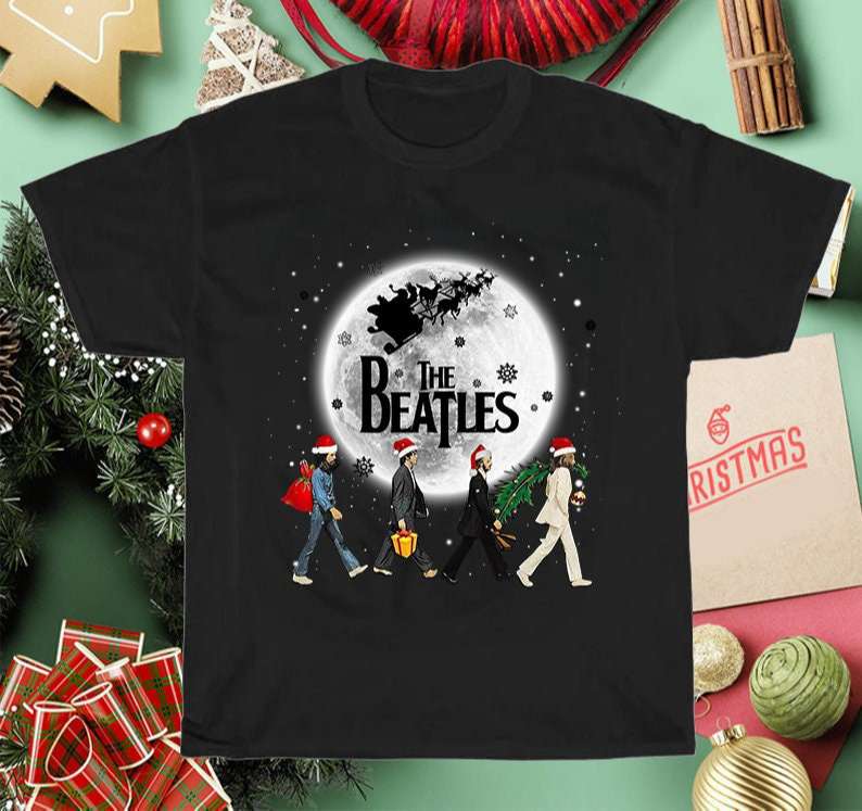 The Beatles Christmas Abbey Road T Shirt