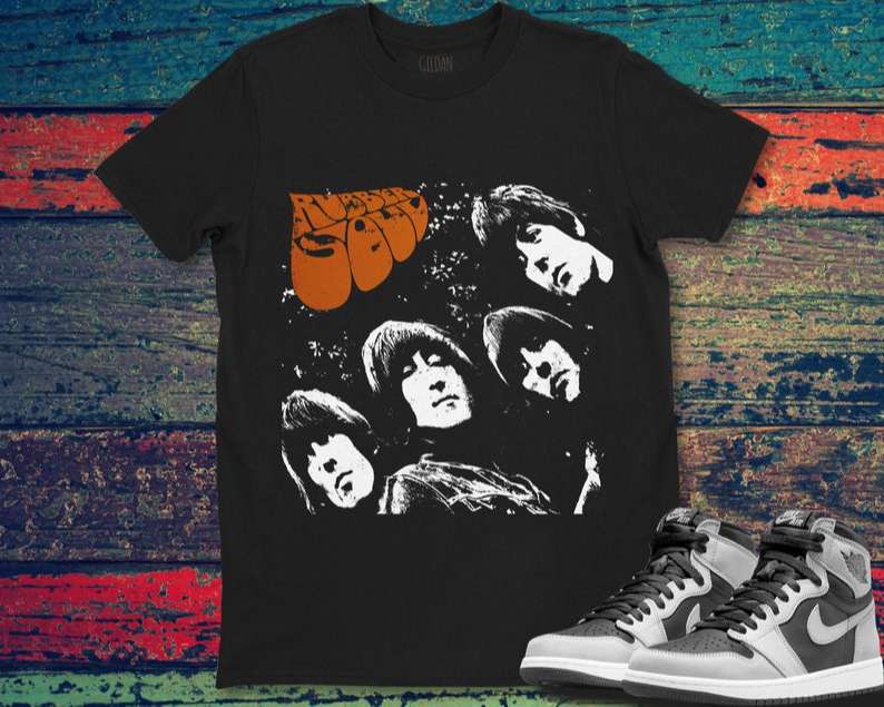 The Beatles Rubber Soul Logo Rock Band T Shirt