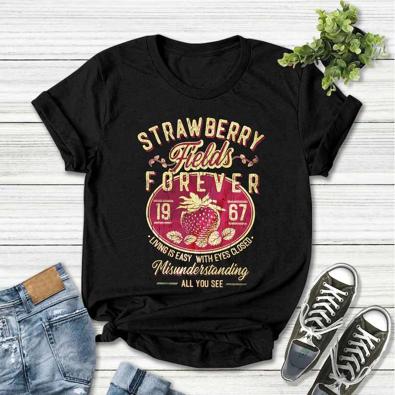 The Beatles Strawberry Fields Forever T Shirt