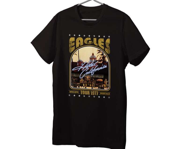 The Eagles Hotel California Tour 1977 T-shirt