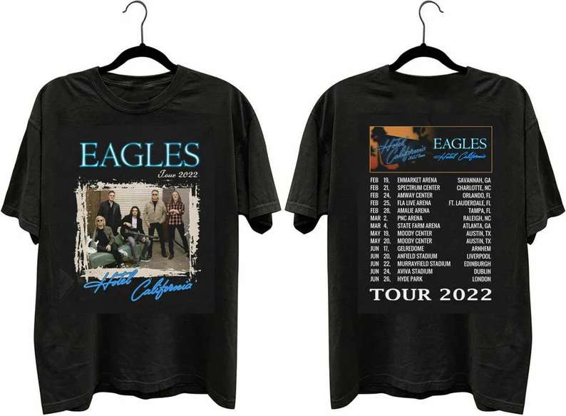 The Eagles Hotel California Tour 2022 T-shirt Merch