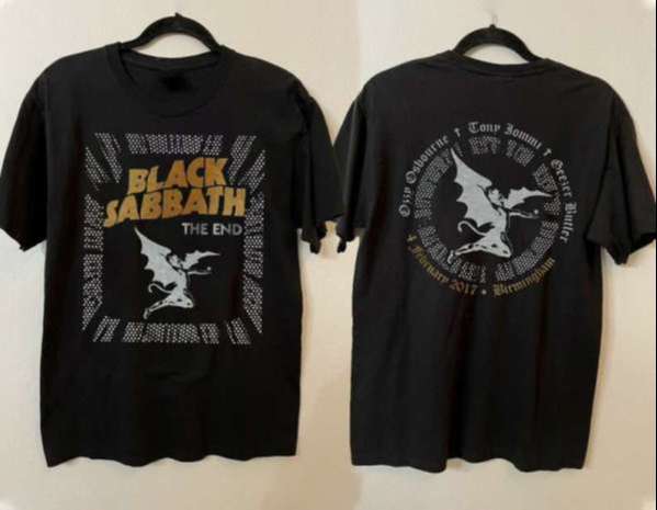 The End 2017 Tour Ozzy Osbourne Black Sabbath Demon Tony Lommi And Geezer Butler T-shirt