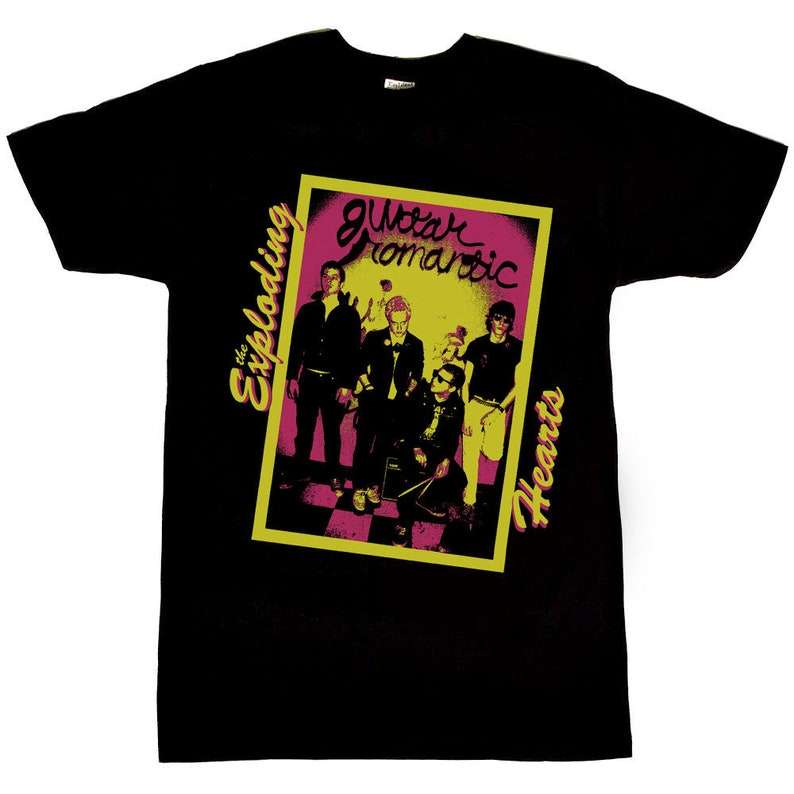 The Exploding Hearts Guitar Romantic Classic T Shirt