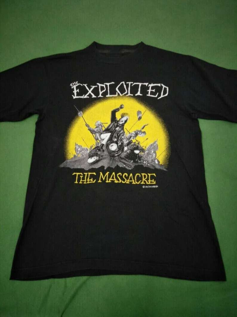 The Exploited Punk Rock Band The Massacre T-shirt