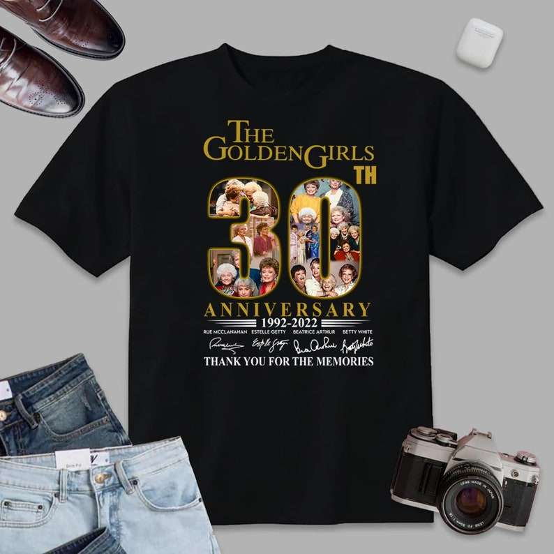 The Golden Girls 1985-2022 Thank You For The Memories Signatures T-shirt