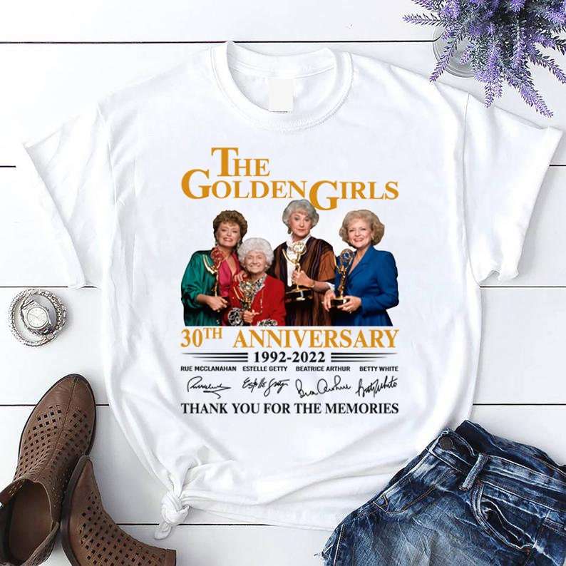 The Golden Girls Anniversary T-shirt Thank You For The Memories