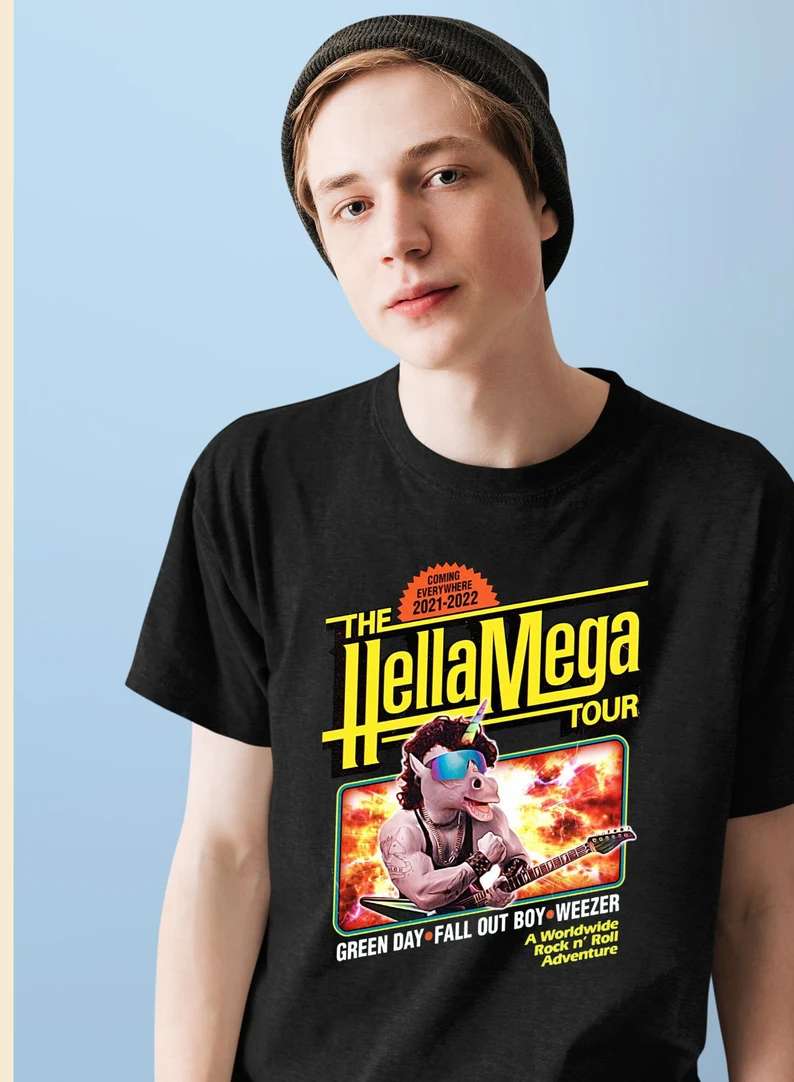 The Hella Mega World Tour 2021 Green Day T-shirt Fall Out Boys