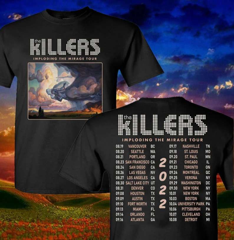 The Killers Music World Tour 2022 T-shirt