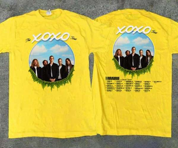 The Maine 2022 Us The Xoxo Tour Unisex Graphic T-shirt