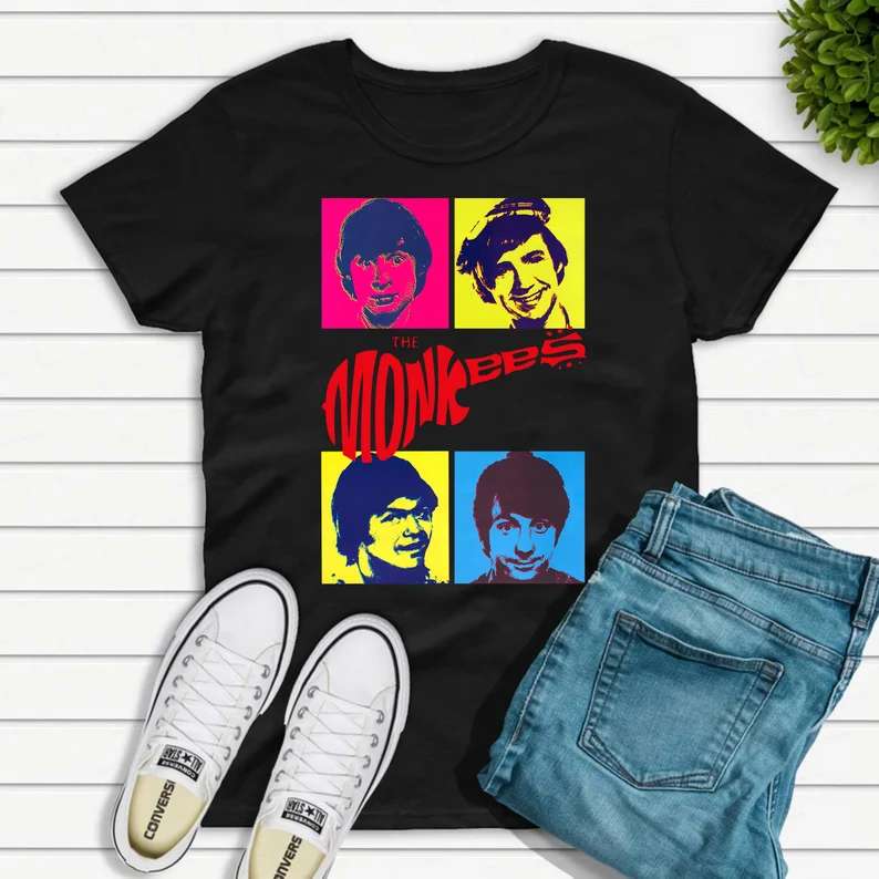 The Monkees In Color T-shirt Band