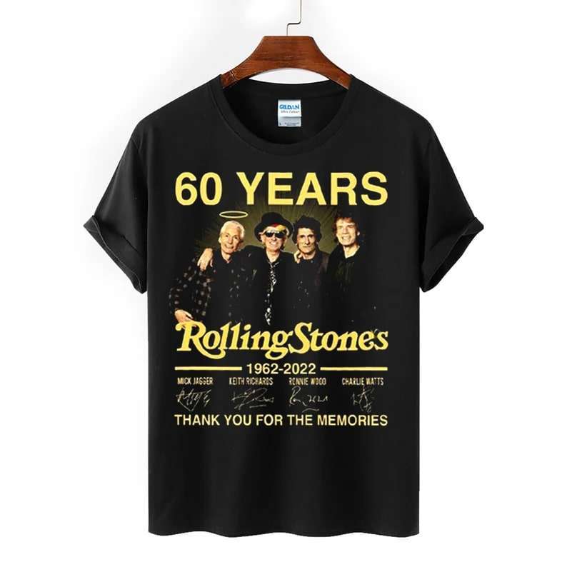 The Rolling Stones 60 Years 1962 2022 Got Back Memories Signature Unisex T-shirt