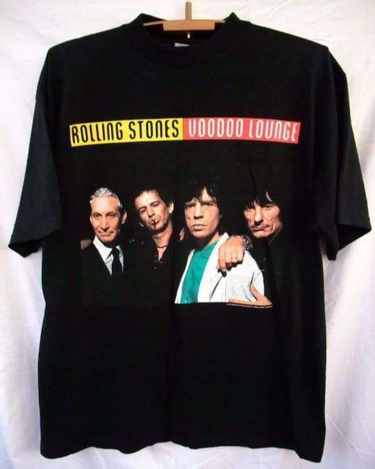 The Rolling Stones Tour Charlie Watts Mick Jagger Keith Richards Ronnie Wood Vintage Shirt